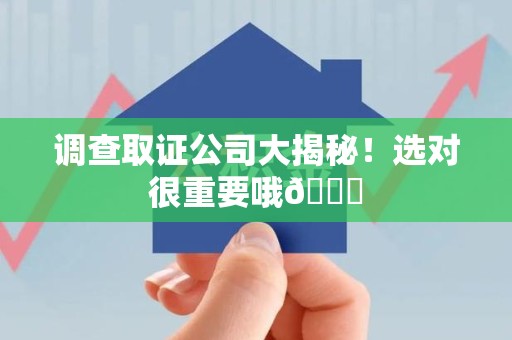 城厢调查取证公司大揭秘！选对很重要哦😎