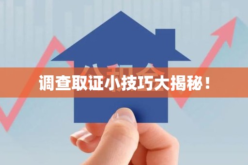 城厢调查取证小技巧大揭秘！