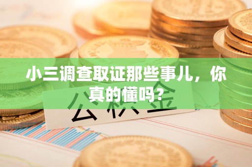 城厢小三调查取证那些事儿，你真的懂吗？