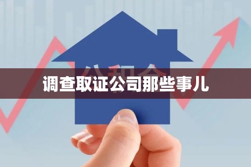 城厢调查取证公司那些事儿