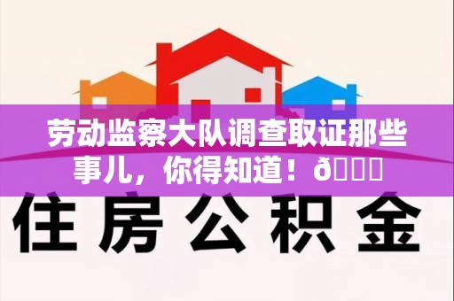 城厢劳动监察大队调查取证那些事儿，你得知道！😎