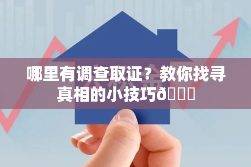 城厢哪里有调查取证？教你找寻真相的小技巧😎