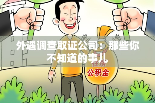 城厢外遇调查取证公司：那些你不知道的事儿