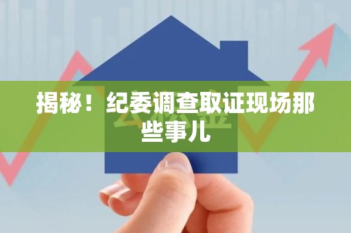 城厢揭秘！纪委调查取证现场那些事儿