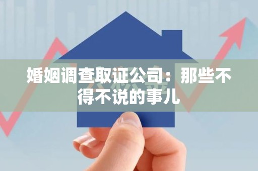 城厢婚姻调查取证公司：那些不得不说的事儿