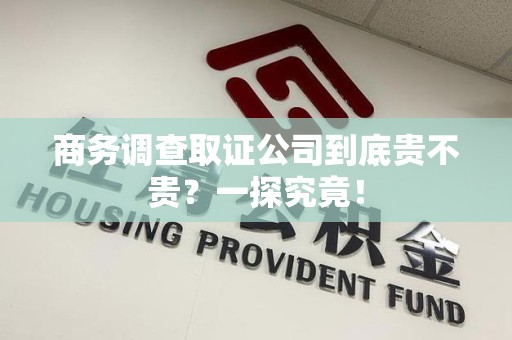 城厢商务调查取证公司到底贵不贵？一探究竟！