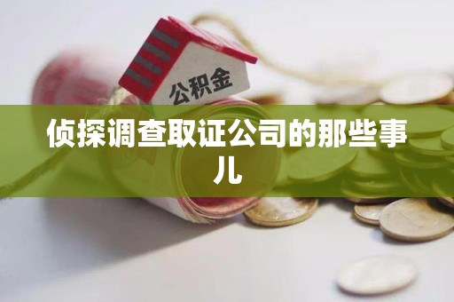 城厢侦探调查取证公司的那些事儿