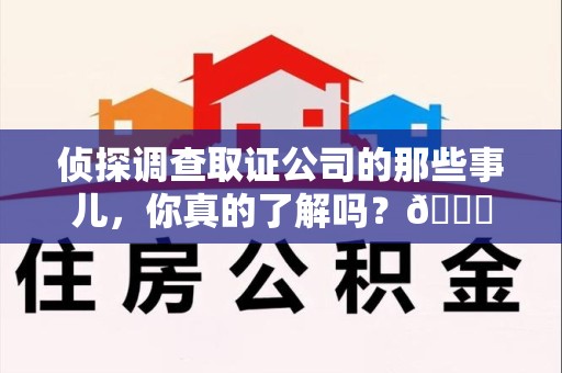 城厢侦探调查取证公司的那些事儿，你真的了解吗？😎