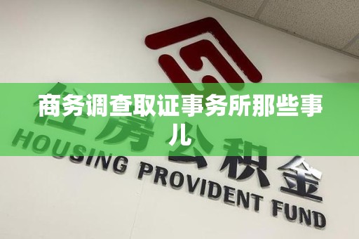 城厢商务调查取证事务所那些事儿